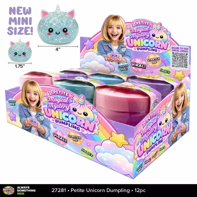 Fun Doh™ Petite Unicorn Magical Dumpling Squish Toy - 12 Pieces Per Retail Ready Display 27281