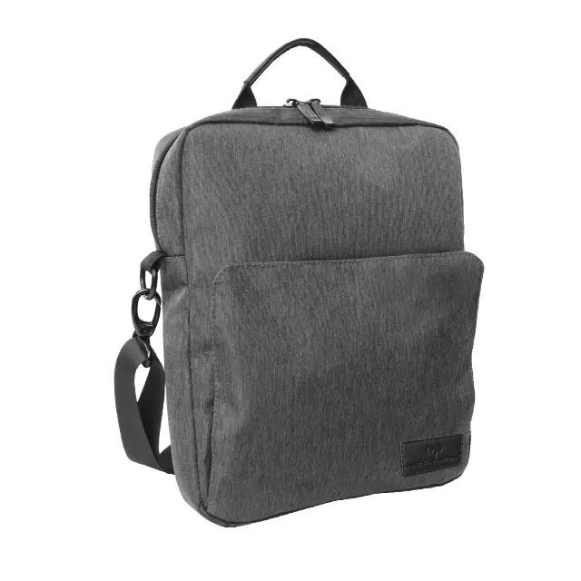 Jack Abrahams The Messenger 12-In Twill Messenger Bag with Tablet Sleeve
