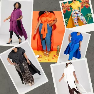 CHH21028 ON SALE!! New Colors Grommet Trench-back Button-front Tunic Duster - One Size (6-PCS PRE-PACK- 6 Assorted Colors) (Long sleeves - Short Sleeves) ($15.00 Each) — SHORT SLEEVES / PURPLE, GOLD, R.BLUE, WHITE, ORANGE, BLACK
