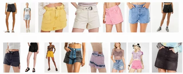 Urban Outfitters wholesale apparel store stock SHORTS 50pcs.