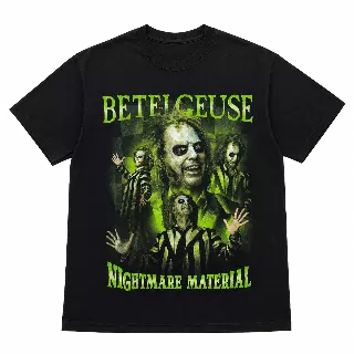 BEETLEJUICE NIGHTMARE MATERIAL T-SHIRT BLACK 28AS2022