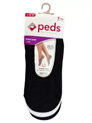 #6-PD-1552727 PEDS Women’s Ultra Low Liner Sock – $.40 Per 3 Pair Pack (20 Packs)