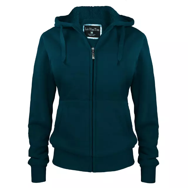 Women’s Cozy Sherpa Lined Solid Sweatshirt - Style #LFJ-01 - $8.50/ Unit - 12PCS/CS - PLEASE SEE DESCRIPTION — Dark Teal