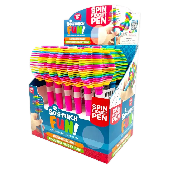 Spin Fidget Pen - 12 Pieces Per Retail Ready Display 25262