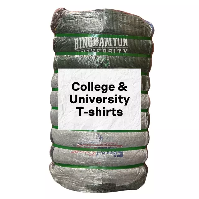 College and University T-Shirt Bale — 50LB