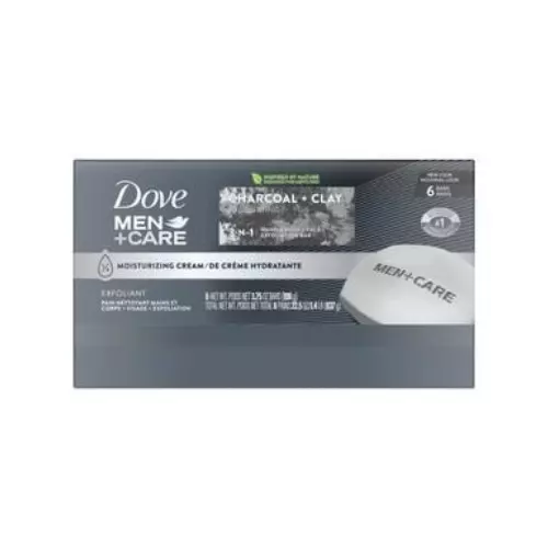 Dove Men+Care Charcoal + Clay Bar Soap 3.75oz 6-Count – Case Pack 12