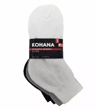 Socks - 10-13 Assorted Ankle Sport Socks - 2450ASST-3