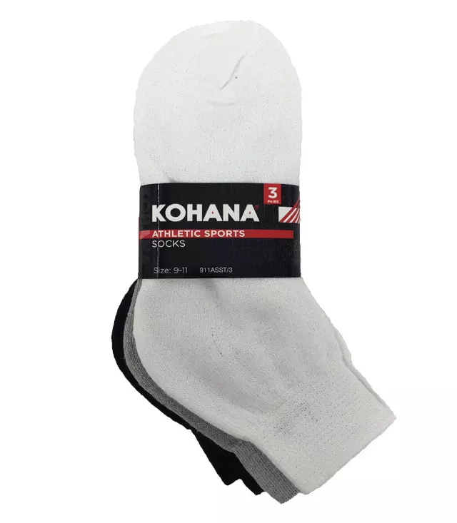 Socks - 10-13 Assorted Ankle Sport Socks - 2450ASST-3