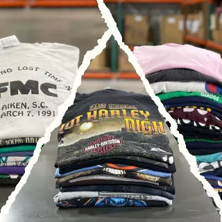 Pick 3 Custom 50lb T-Shirt Bale — Harley / Vintage Graphics / Branded