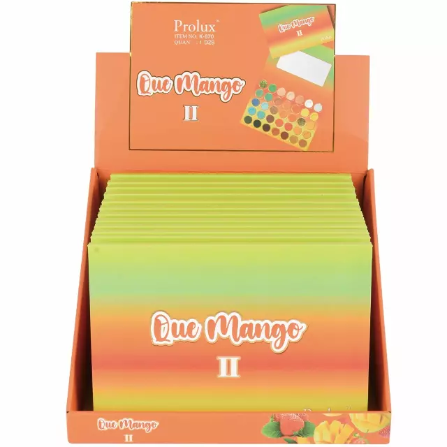 Prolux Que Mango II Eyeshadow Pallete - Wholesale Display 12 Units (K-670)