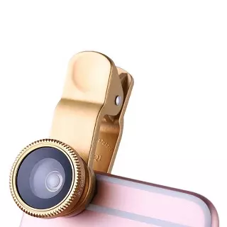 Universal Clip-On 3-In-1 Camera Lens — Gold