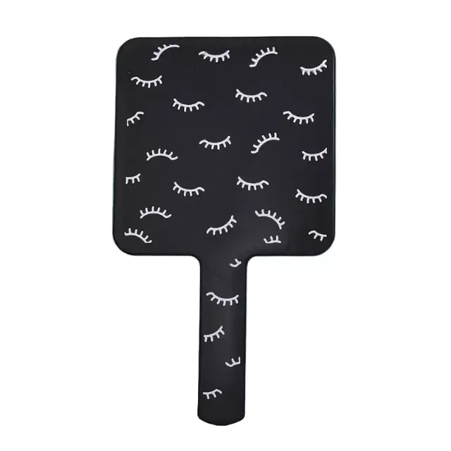 Black Square Eyelash Hand Mirror