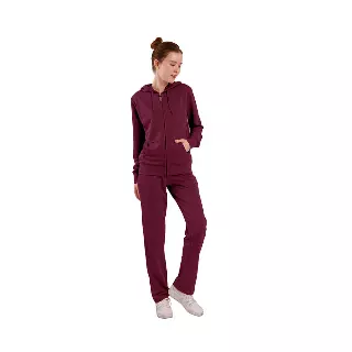 Women’s 2pc Set Casual/Sport Solid Fabric - Style #LJS300 -$13.50/Unit - 12PCS/CS - PLEASE SEE DESCRIPTION — Wine