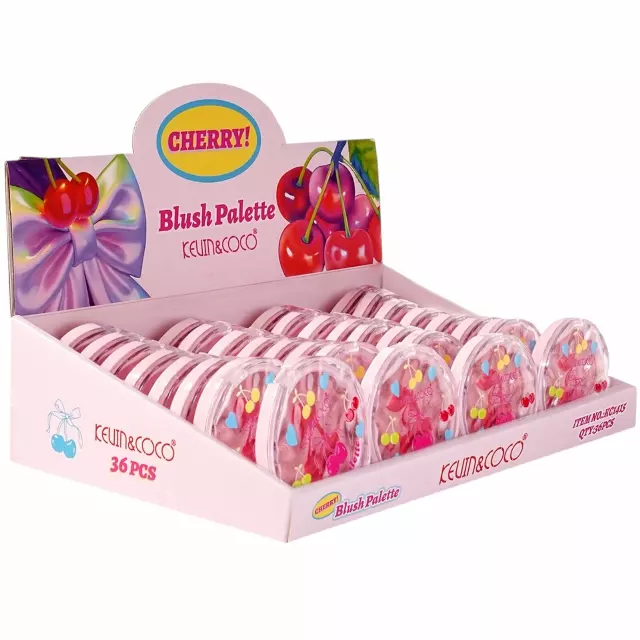 Kevin & Coco Cherry Blush Palette - Wholesale Display 36 Units (KC1415)