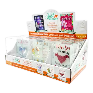 Glass Mini Plaque Keepsake - 6 Pieces Per Retail Ready Display 25056