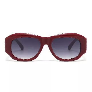 Vintage Retro Rectangular Rhinestone Sunglasses P11125