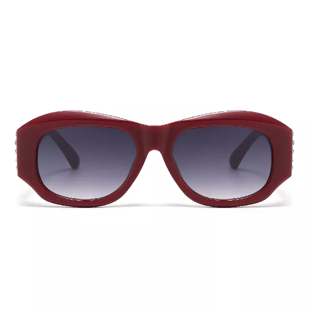 Vintage Retro Rectangular Rhinestone Sunglasses P11125