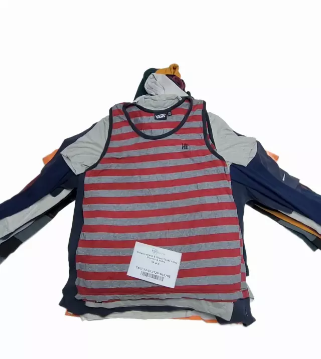 Recycle Brand & Skate Tanks Long Sleeves & Polos 48 pcs