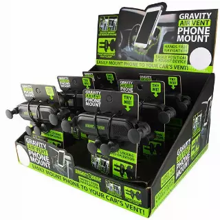 Phone Mount with Car Vent Clip - 6 Pieces Per Retail Ready Display 25590MN