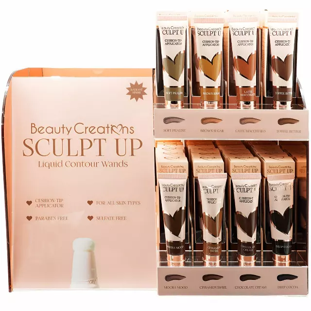 Beauty Creations Sculpt Up Liquid Contour Wands - Wholesale Dipslay 48 Units + 8 Tester (FSLW-PTD2)
