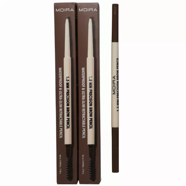 Moira Beauty Precision Brow Pencil Medium Brown - Wholesale 6 Units (PBP003)
