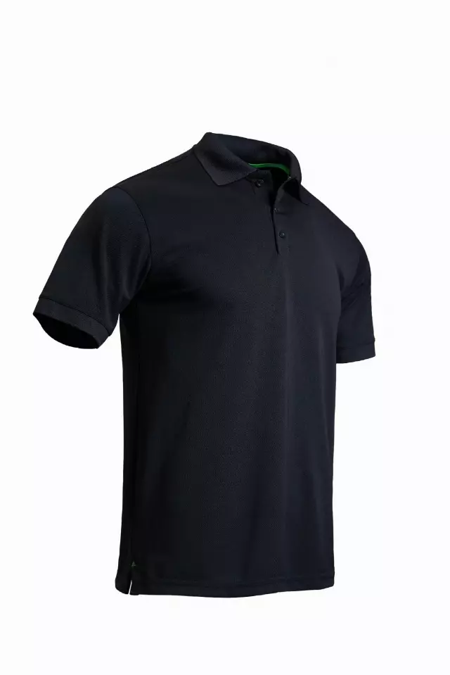 Men's solid pique sport polo shirt - Style #LHT12- $10/Unit MINIMUM 24 PCS Open Stock - PLEASE SEE DESCRIPTION — Black