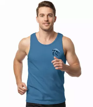 Men Performance Muscle Tank Top Turtle Graphic-7534809