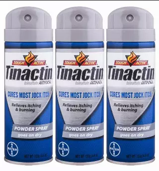 Tinactin Jock Itch Spray Powder,4.6 oz. (Pack of 3)