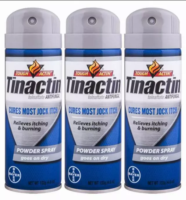 Tinactin Jock Itch Spray Powder,4.6 oz. (Pack of 3)