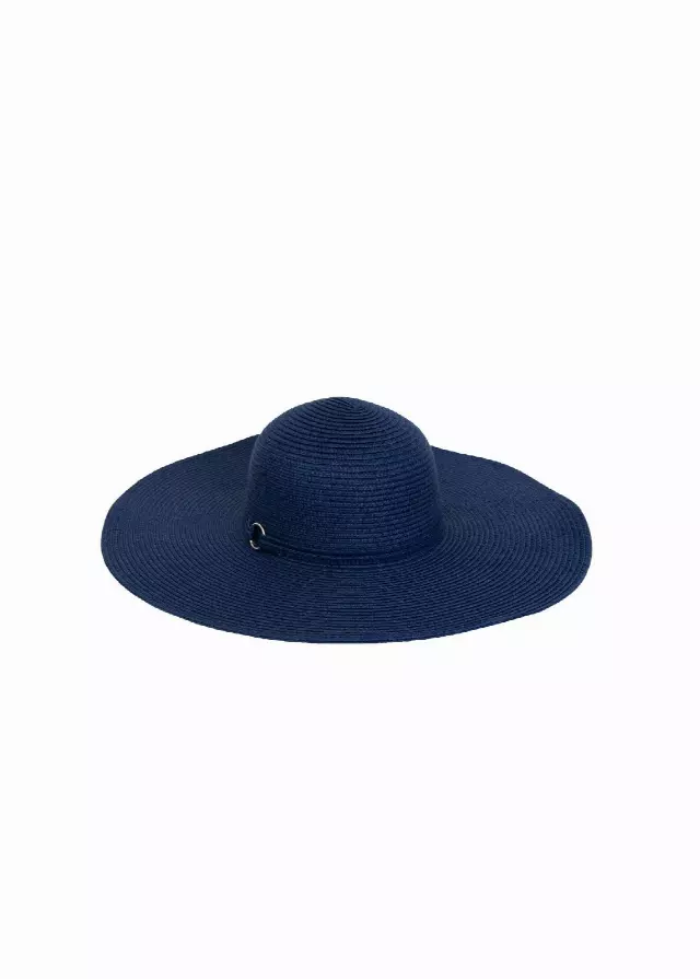 Magid Straw Floppy Hat · SKU HA-1520S-NAVY
