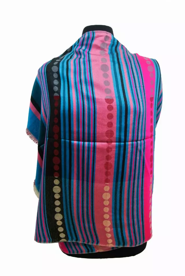 21109 Stripe Pattern Pashmina — Tq.