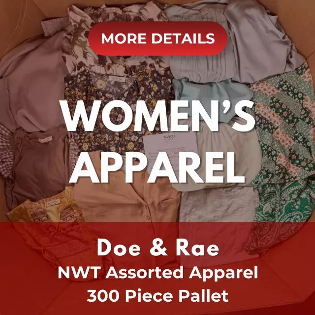 Doe & Rae | Assorted Women's Apparel | NWT | 300 Pieces | Pallet #PA-737