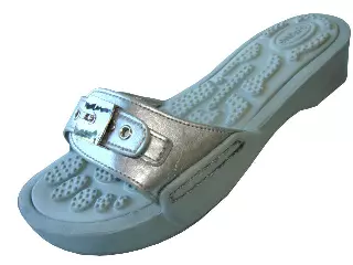 S5900L - Women's Slide Sandal with Buckle — Pewter (S5900L-Pewter) / 5-10 Assorted
