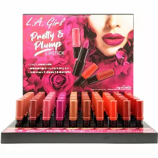 L.A. Girl Pretty & Plump Lipstick - Wholesale Display 60 Units (GPD388)