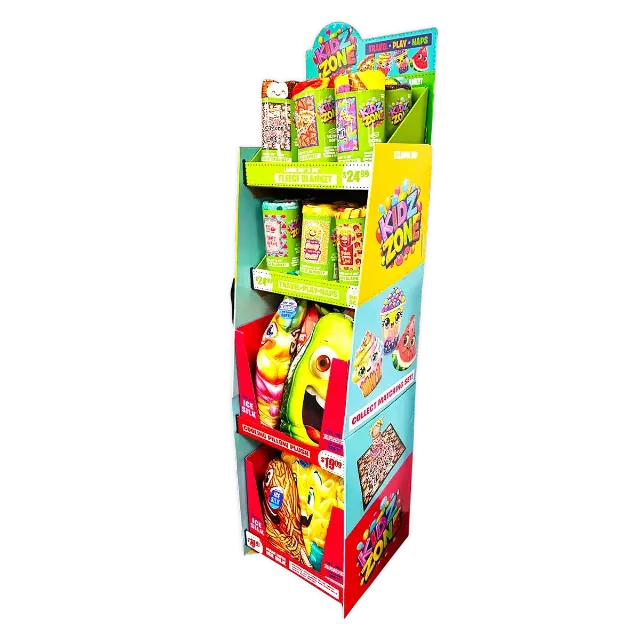 Kids Zone Plush Assortment Floor Display - 30 Pieces Per Retail Ready Display Kit 88566