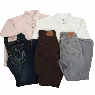 Vintage & Modern Men's Denim Mix Bale of 100 lbs