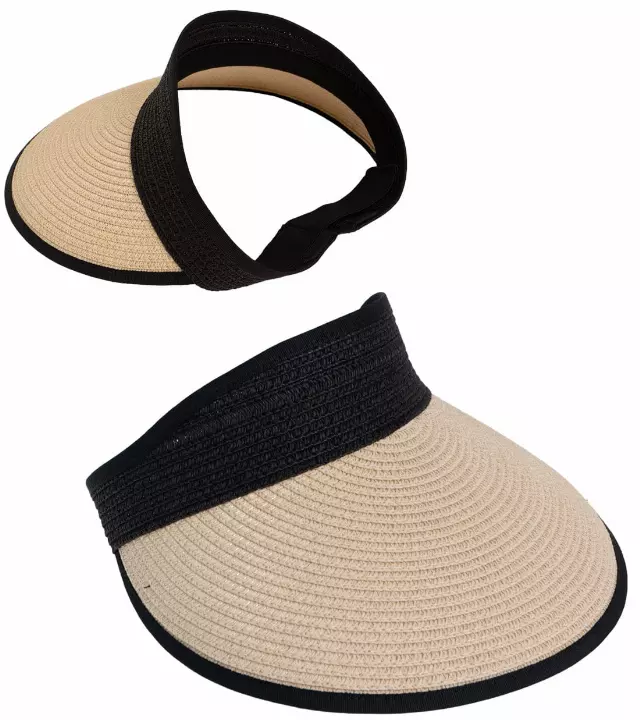 Magid Straw Visor — Natural · SKU HA-6206S-NAT