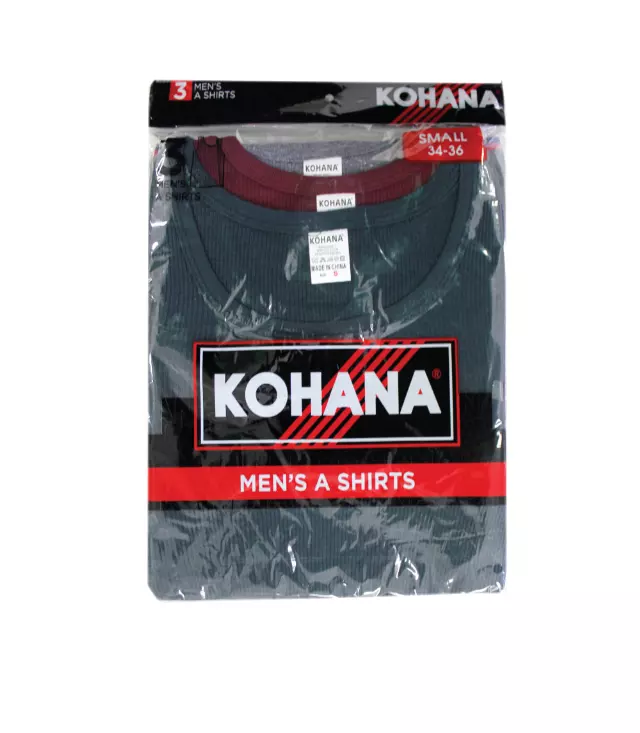 Men's A-Shirt - 3pk Assorted Color Minimum 6 Dozen - 92609 — 92609 / MEDIUM