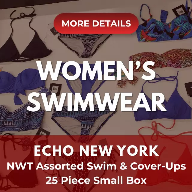 ECHO NEW YORK | Assorted Women's Swimwear | NWT | 25 Pieces | Small Box #SMA 573