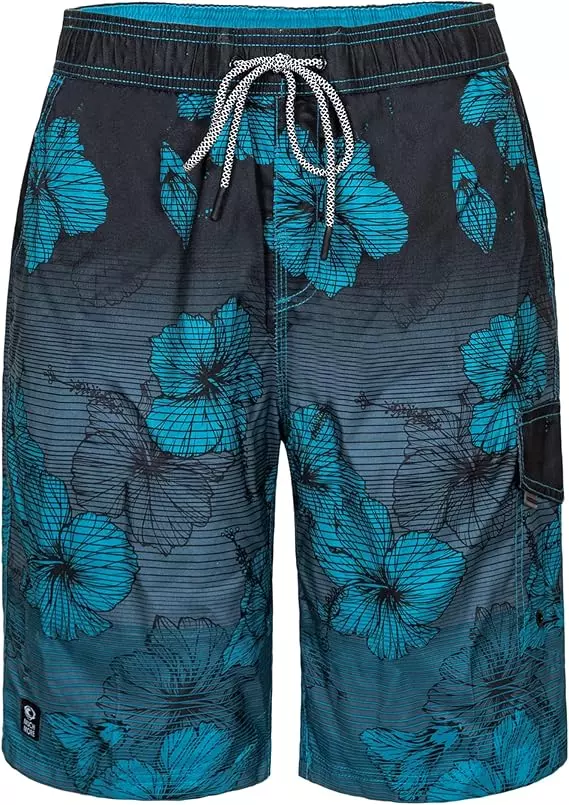Men's 22-Inch Quick-Dry Swim Trunks with Mesh Liner