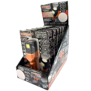 Car Charger DC Dual Port USB / USB-C with Flashlight - 6 Pieces Per Retail Ready Display 23693