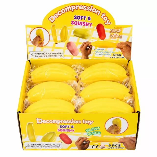 Banana Squishy Toy – Slow-Rise Sensory Stress Relief Fidget