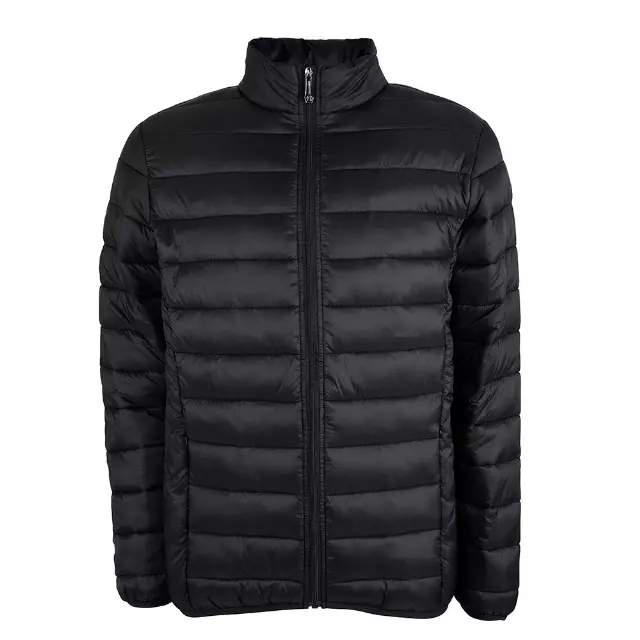 Men’s Ultra Light Packable Solid 20D Full Zip Puffer Jacket - Style #MFJ805 - $14.90/Unit 12 PC — M-2XL (WHOLESALE) / Black