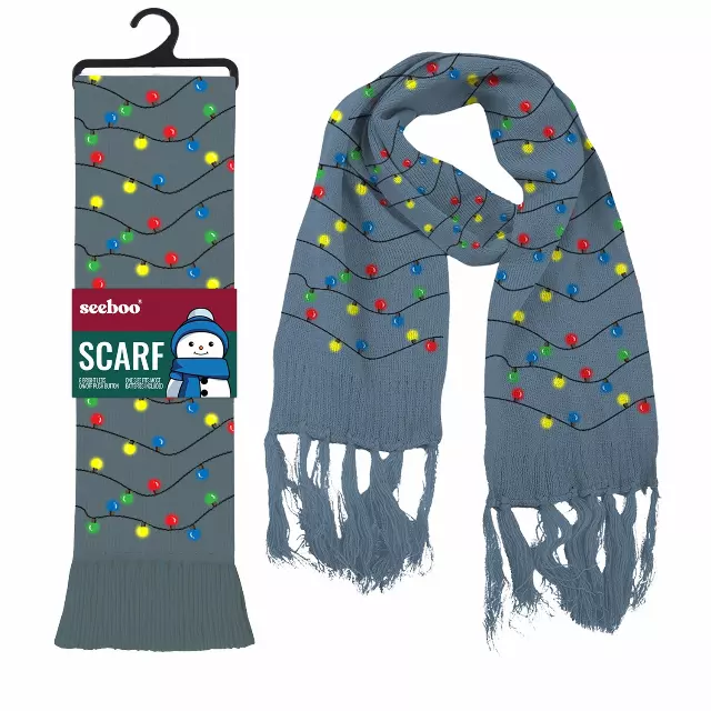 Unisex LED Knit Scarf – Soft Acrylic with Cashmere-Like Feel — Litmis
