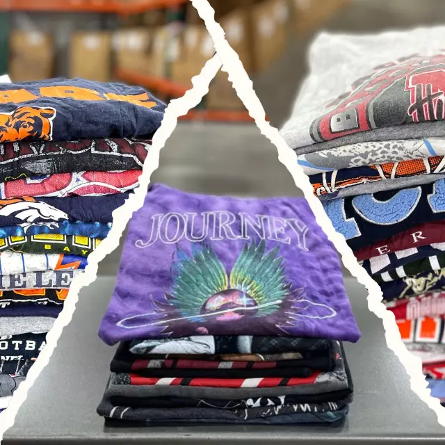 Pick 3 Custom 50lb T-Shirt Bale — Rock / Music / Pro Sports / College / University