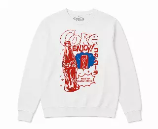 COCA COLA JAPANESE SCRIPT CREWNECK WHITE
