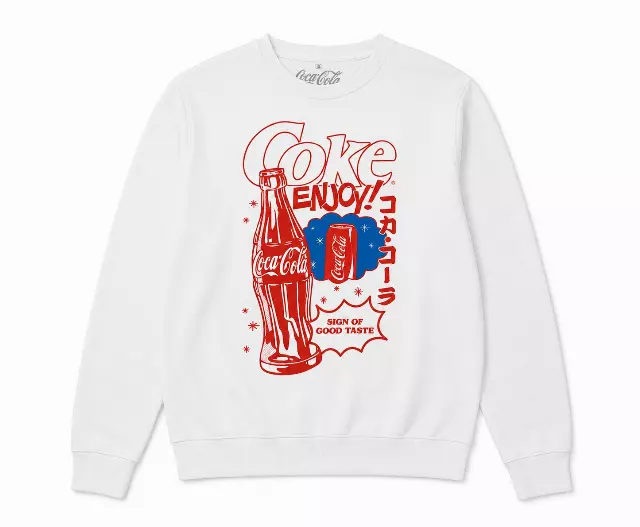 COCA COLA JAPANESE SCRIPT CREWNECK WHITE