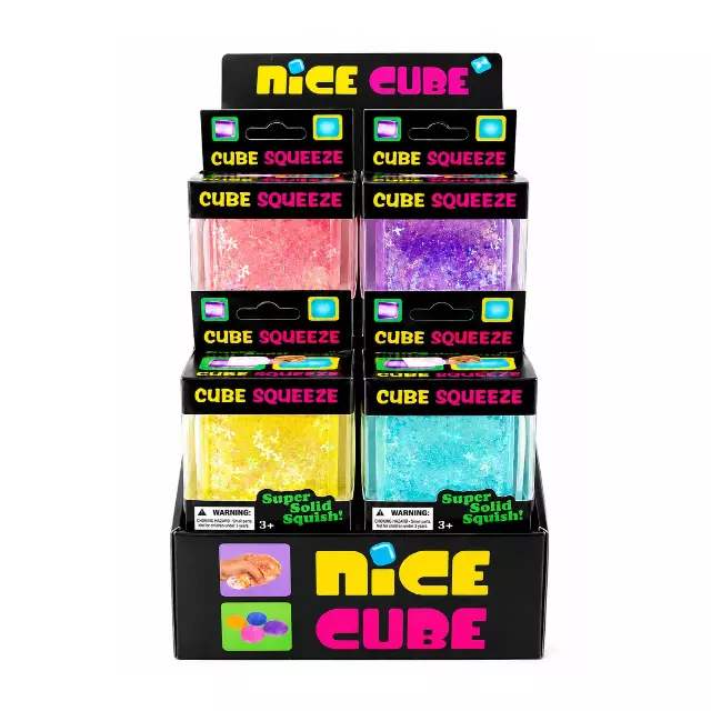 Glitter Ice Cube Stress Ball Set – Sensory Fidget Cubes
