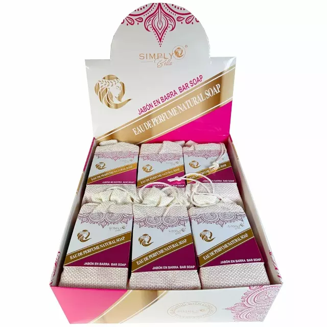 Simply Bella Eau Perfume Natural Soap - Wholesale Display 12 Units (SIM076)