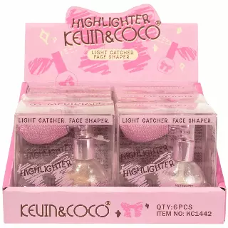 Kevin & Coco Bow Highlighter - Wholesale Display 6 Units (KC1442)